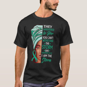 African Woman Afro I Am The Storm Stuttering Aware T-Shirt