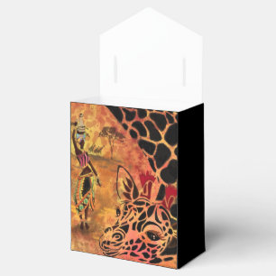 African Woman and Giraffe Gift Boxes