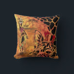 African Woman and Giraffe Throw Pillow<br><div class="desc">Throw Pillows with African Woman and Giraffe - Friends - Art Drawing - Africa Animal and People Painting Africans Collection by MIGNED - Transferable / Customisable</div>