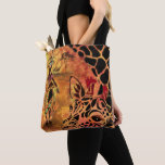 African Woman and Giraffe Tote Bag<br><div class="desc">Tote Bags or Crossbody Bags with African Girl and Giraffe - MIGNED Art Painting - pr Choose / Add Your Unique Text / Name / Colour / Font / Size / Elements - Make Your Special Gift - Resize and move or remove and add elements / text with Customisation tool...</div>