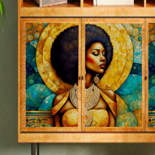 African Woman and Necklace Decoupage Tissue Paper