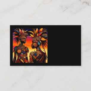 African Woman Business Cards