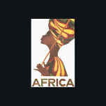 African woman canvas print<br><div class="desc">Traditional african woman</div>