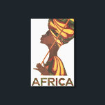 African woman canvas print<br><div class="desc">Traditional african woman</div>