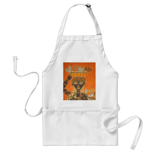 African Woman Carrying Basket Customise Product Standard Apron (Front)
