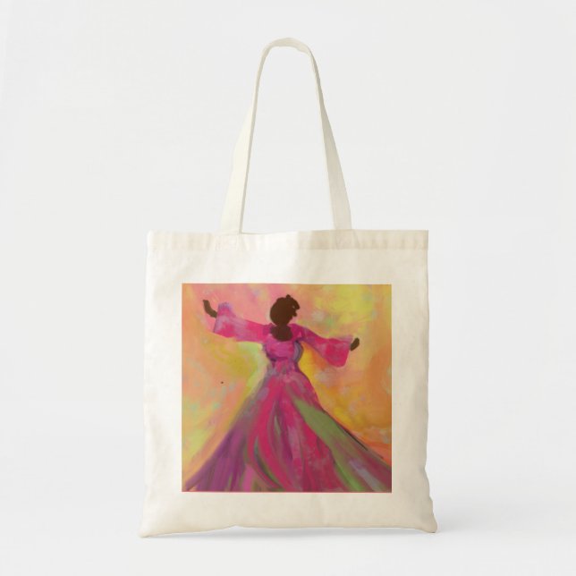 African Woman Dancing Women's Tote (Front)