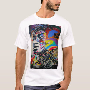 African woman graffiti art T-Shirt