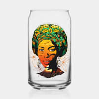 African Woman Portrait with Sunset