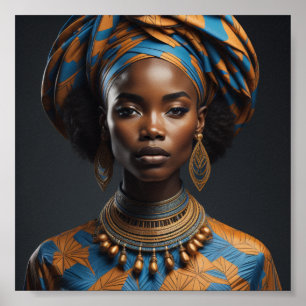 African woman style poster
