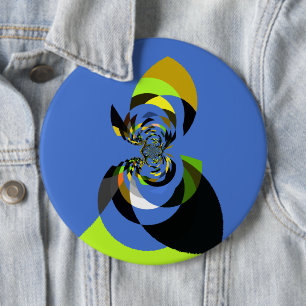 African Woman Vector Design Art Print 6 Cm Round Badge