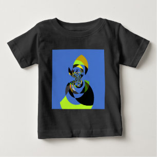 African Woman Vector Design Art Print Baby T-Shirt