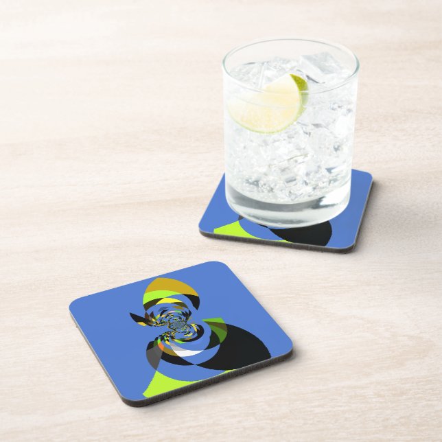 African Woman Vector Design Art Print Coaster (Right Side)