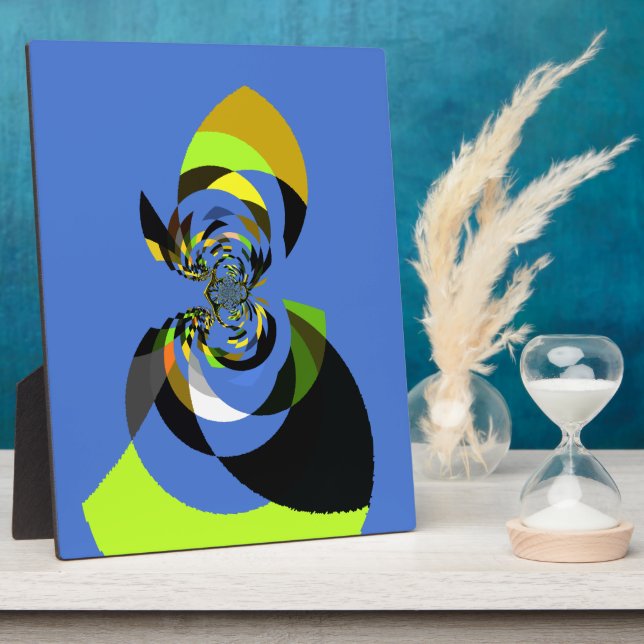 African Woman Vector Design Art Print Plaque (Side)