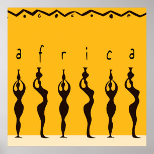 African womans poster