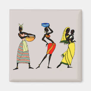 African Women Background  Magnet