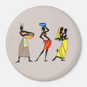 African Women Background  Magnet