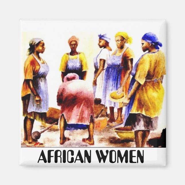 AFRICAN WOMEN IN NIGERIA MAGNET (Front)