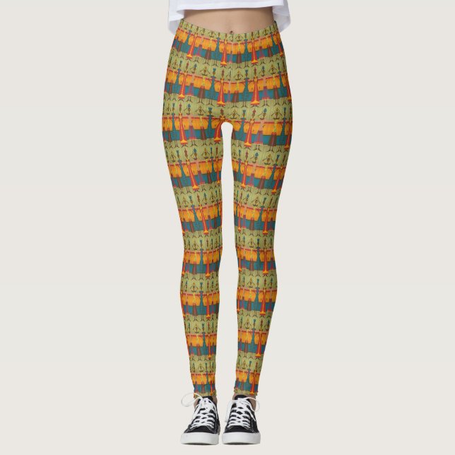 African Women - Power Yoga Leggings (Front)