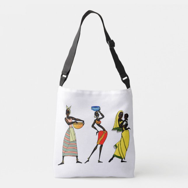African Women Print Tote Bag (Back)