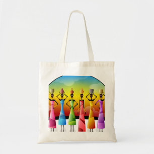 African Women with Pottery on their heads Tote Bag