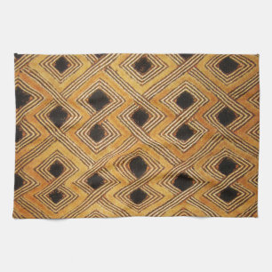African Zaire Congo Kuba Textile Tea Towel