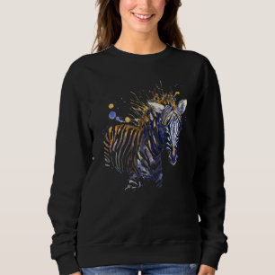 African Zebra Graphic Sweatshirt