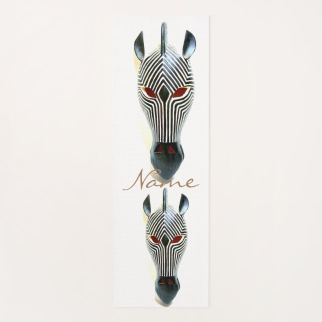 African zebra mask Thunder_Cove Yoga Mat (Front)