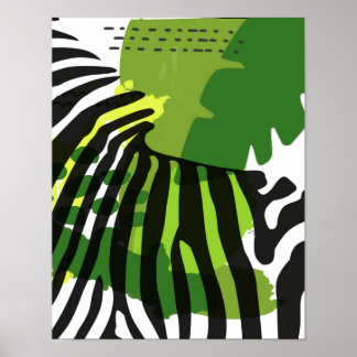 African Zebra Poster