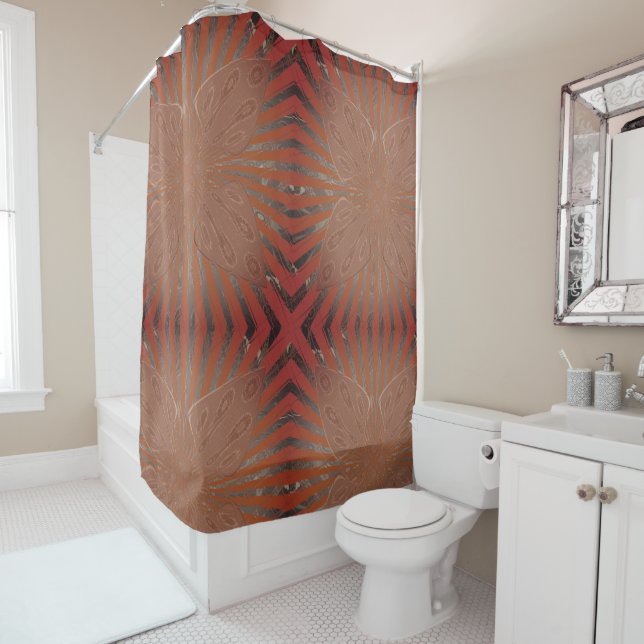  African Zebra Print: A Fusion of Art and Culture Shower Curtain (In Situ)