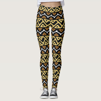 African Zigzag Pattern Leggings