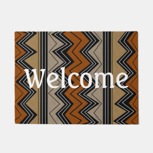 African Zigzags Pattern Doormat