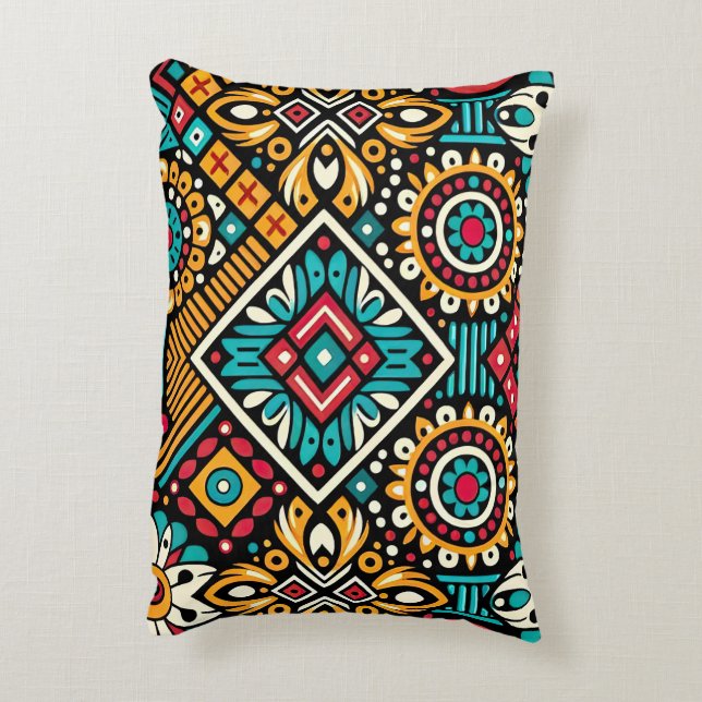 Africana Vibrance Essence Decorative Cushion (Back(Vertical))