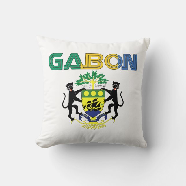 africankoko Custom Gabon throw pillow (Front)