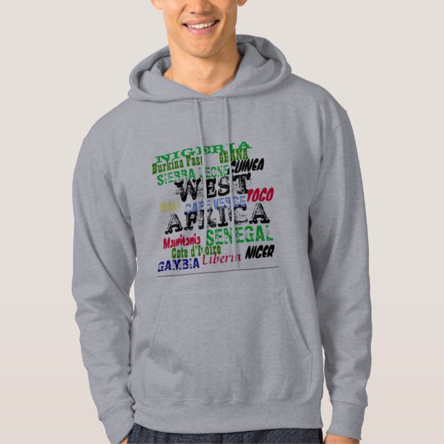 AFRICANKOKO CUSTOM (west africa, africa, nigeria,g Hoodie (Front)