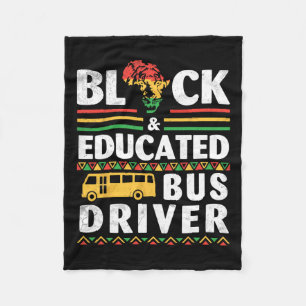 Africans Black History Month Black And Educated Bu Fleece Blanket