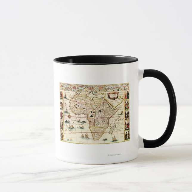 AfricaPanoramic MapAfrica 2 Mug (Right)
