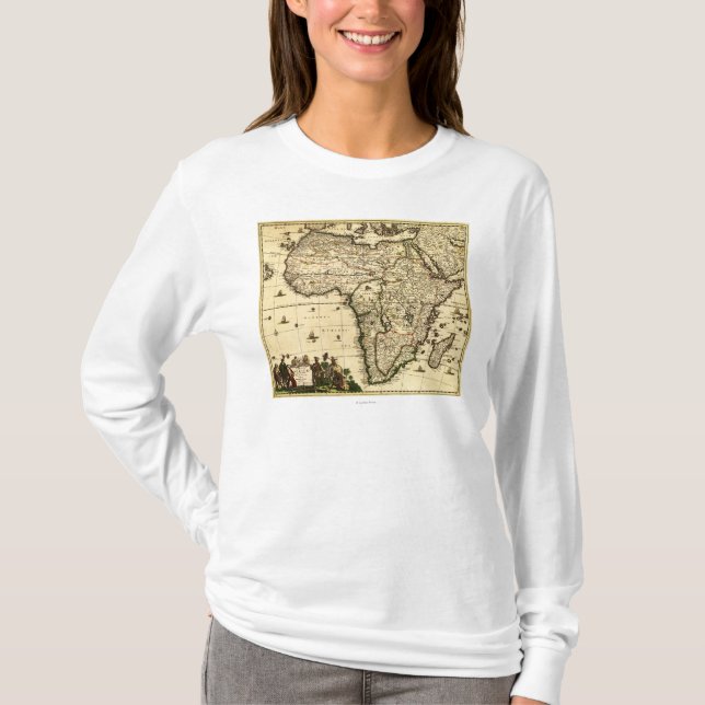AfricaPanoramic MapAfrica T-Shirt (Front)