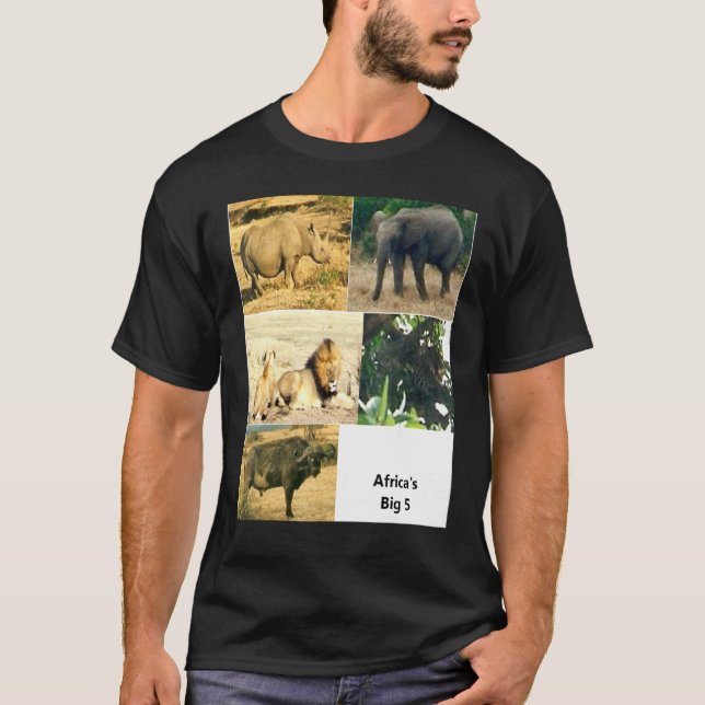 Africas Big 5 T-Shirt (Front)