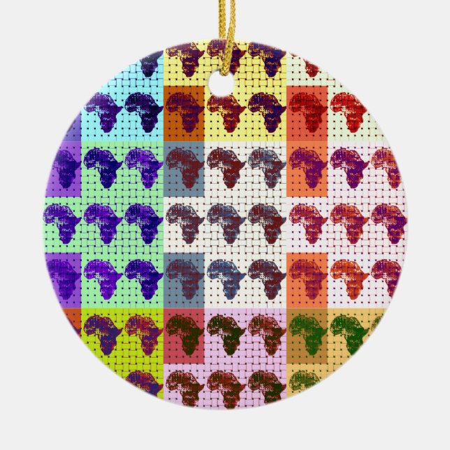 Africas Ceramic Tree Decoration (Front)