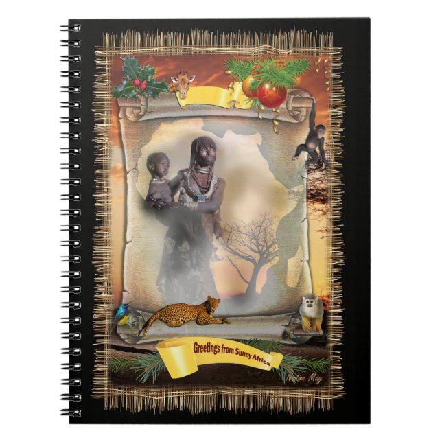 Africa's expressions spiral notebook (Front)