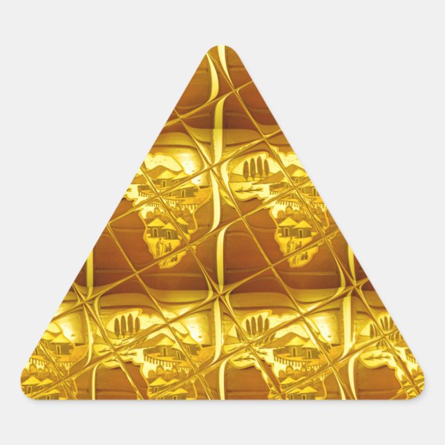 Africa's Golden Promise Triangle Sticker (Front)