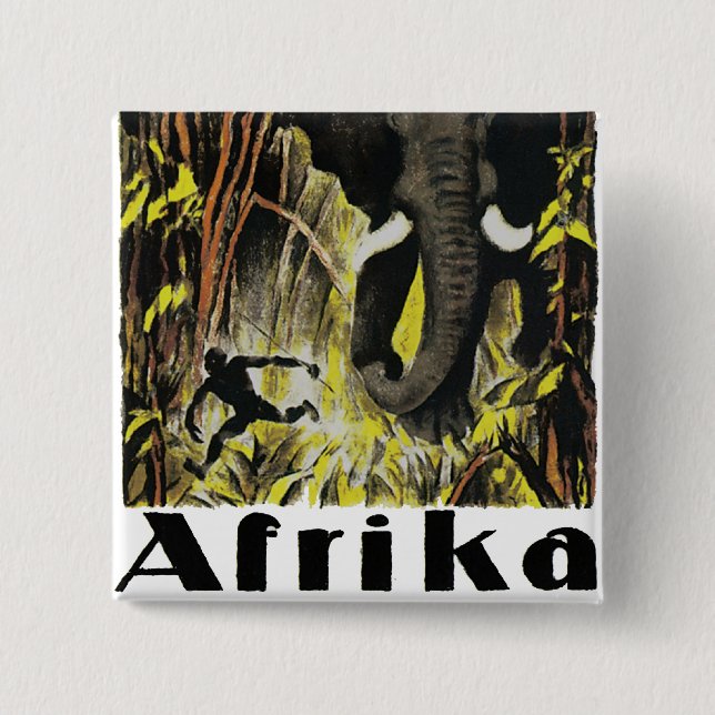 Afrika 15 Cm Square Badge (Front)
