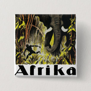 Afrika 15 Cm Square Badge