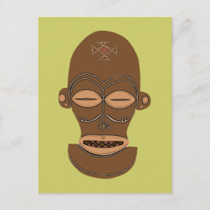 Afrika Africa Maske Mask Djokwe Postcard