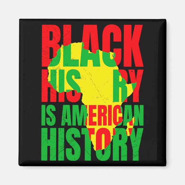 Afrika Black History American History Usa African  Magnet (Front)
