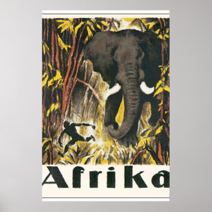 Afrika Vintage Travel Poster
