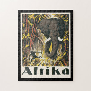 Afrika Vintage Travel Poster Jigsaw Puzzle