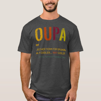 Afrikaans Grandpa Oupa Funny Definition Cool Retro T-Shirt