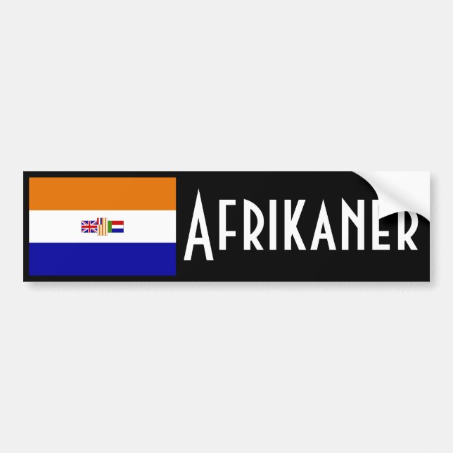 Afrikaner Bumper Sticker (Front)