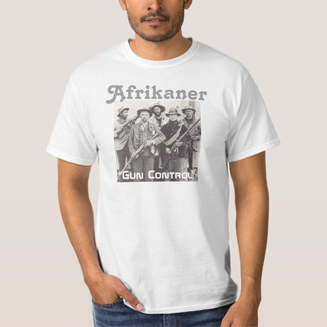 Afrikaner "Gun Control" T-Shirt (Front)